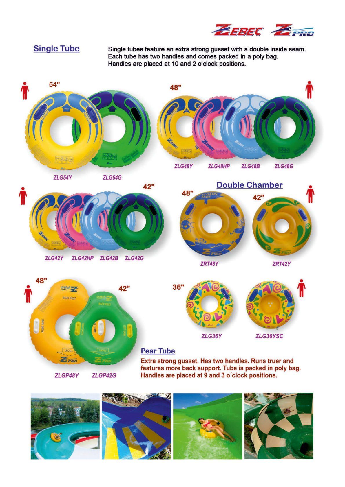 Catalogue page 03: Single and double tubes